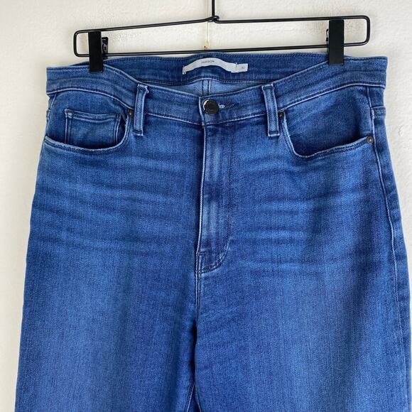 Hudson Barbara Flare Jeans Size 32 Laguna Blue High Rise Stretch Casual Staple - Picture 5 of 14